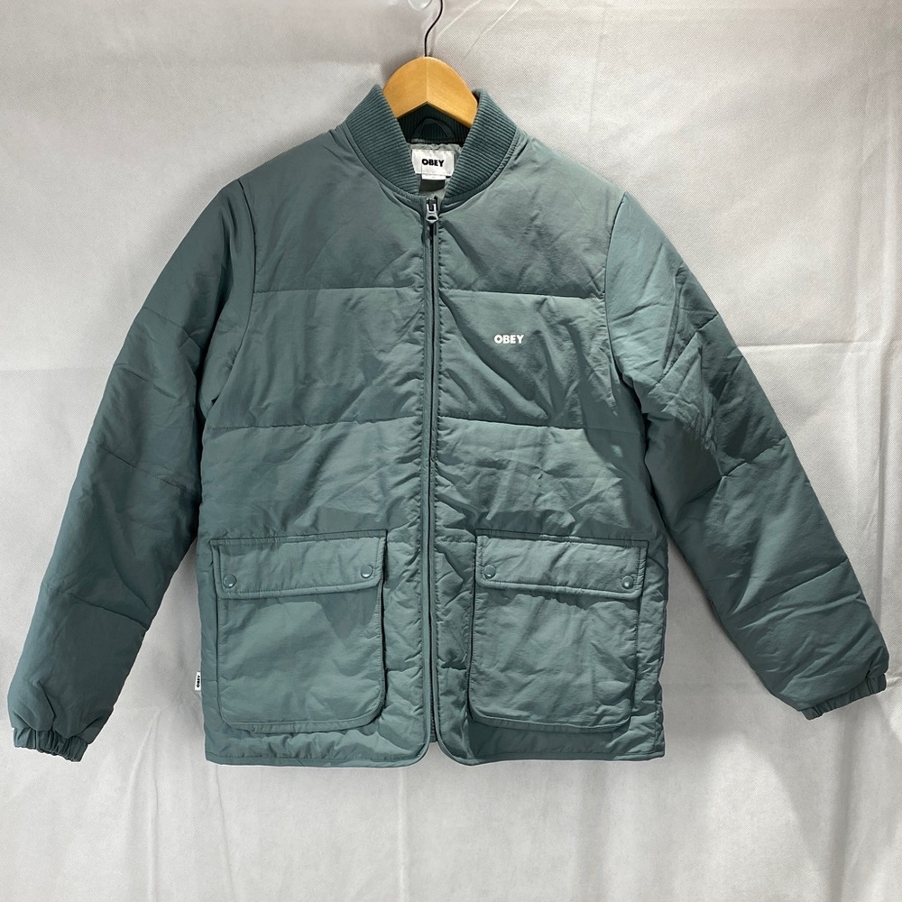 Obey Women’s Puffer Jacket Dolls Kill Leaf Dion XS Winter Jacket Cabincore - Picture 4 of 15